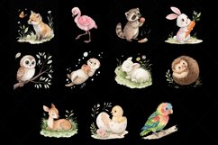 Baby Animals, Spring Clipart, Watercolor Illustrations, Pastel Animals, Spring Baby Animals