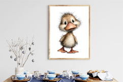 Whimsical Baby Duck Clipart PNG Product Image 2