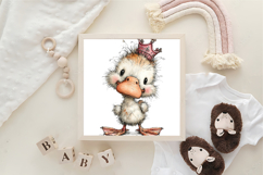 Whimsical Baby Duck Clipart PNG Product Image 3