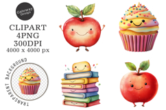 Whimsical Back to School Book Png Product Image 1