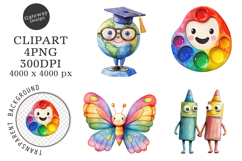 Whimsical Back to School Book Png Product Image 1