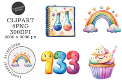 Whimsical Back to School Book Png Product Image 1