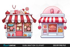 Whimsical Bakery Sublimation PNG Clipart Product Image 1