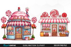 Whimsical Bakery Sublimation PNG Clipart Product Image 1