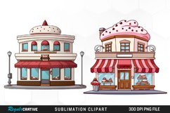 Whimsical Bakery Sublimation PNG Clipart Product Image 1