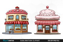 Whimsical Bakery Sublimation PNG Clipart Product Image 1