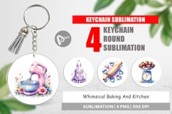 Baking Queen Kitchen Keychain Product Image 1