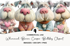 Whimsical Baron Cooper Bulldog Clipart Product Image 1