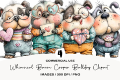 Whimsical Baron Cooper Bulldog Clipart Product Image 1