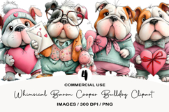 Whimsical Baron Cooper Bulldog Clipart Product Image 1