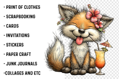 Whimsical Beach Animals Clipart Product Image 2