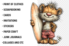 Whimsical Beach Animals Clipart Product Image 2