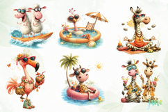 Whimsical Beach Animals Png Clipart Product Image 4