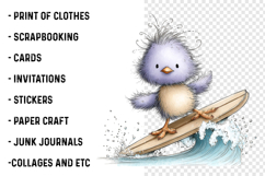 Whimsical Beach Birds Clipart Product Image 2
