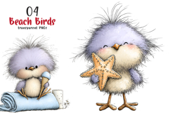 Whimsical Beach Birds Clipart Product Image 1