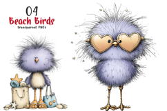 Whimsical Beach Birds Clipart Product Image 1