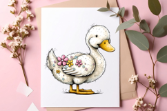 Whimsical beach duck clipart - Whimsical beach duck png Product Image 2