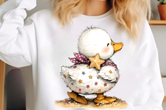 Whimsical beach duck clipart - Whimsical beach duck png Product Image 3