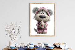 Whimsical Bear Dog Sublimation PNG Product Image 3