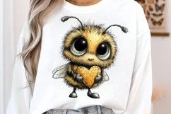 Whimsical Bee Clipart Png Product Image 3