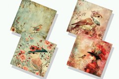 Whimsical Bird Digital Paper Bundle Product Image 2