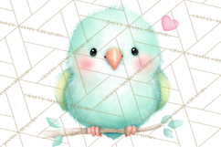 Pastel Bird PNG, Whimsical Bird Art, Fluffy Bird Clipart Product Image 5