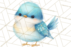 Pastel Bird PNG, Whimsical Bird Art, Fluffy Bird Clipart Product Image 2
