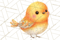 Pastel Bird PNG, Whimsical Bird Art, Fluffy Bird Clipart Product Image 2