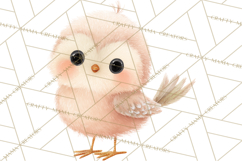 Pastel Bird PNG, Whimsical Bird Art, Fluffy Bird Clipart Product Image 4