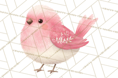 Pastel Bird PNG, Whimsical Bird Art, Fluffy Bird Clipart Product Image 2
