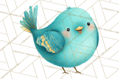 Pastel Bird PNG, Whimsical Bird Art, Fluffy Bird Clipart Product Image 4