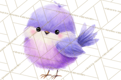 Pastel Bird PNG, Whimsical Bird Art, Fluffy Bird Clipart Product Image 4