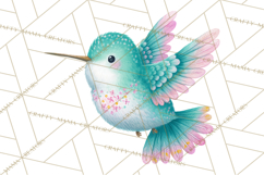 Pastel Bird PNG, Whimsical Bird Art, Fluffy Bird Clipart Product Image 3