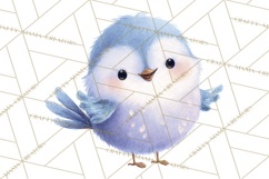 Pastel Bird PNG, Whimsical Bird Art, Fluffy Bird Clipart Product Image 4