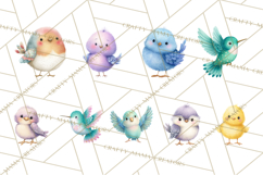 Pastel Bird PNG, Whimsical Bird Art, Fluffy Bird Clipart Product Image 3