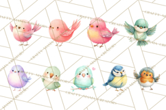 Pastel Bird PNG, Whimsical Bird Art, Fluffy Bird Clipart Product Image 8