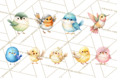 Pastel Bird PNG, Whimsical Bird Art, Fluffy Bird Clipart Product Image 9