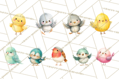 Pastel Bird PNG, Whimsical Bird Art, Fluffy Bird Clipart Product Image 6