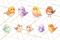 Pastel Bird PNG, Whimsical Bird Art, Fluffy Bird Clipart Product Image 7