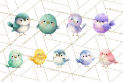 Pastel Bird PNG, Whimsical Bird Art, Fluffy Bird Clipart Product Image 2