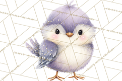 Pastel Bird PNG, Whimsical Bird Art, Fluffy Bird Clipart Product Image 5