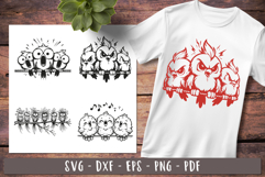 Whimsical birds svg Quirky birds on a wire