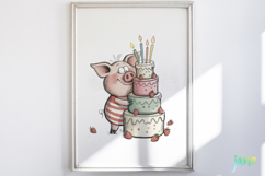 Whimsical Birthday Animals PNG Clipart Product Image 2