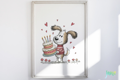 Whimsical Birthday Animals PNG Clipart Product Image 2