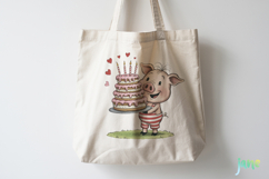 Whimsical Birthday Animals PNG Clipart Product Image 3