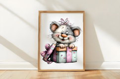 Whimsical Birthday Cats Clipart Product Image 2
