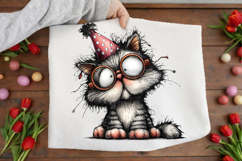 Whimsical Birthday Cats Clipart Product Image 3