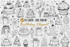 Whimsical Birthday Doodle SVG Clipart Product Image 1