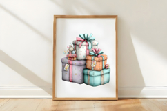 Whimsical Birthday Gift Box Clipart Product Image 3