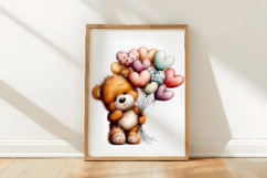 Whimsical Birthday Teddy Bear Clipart Product Image 2
